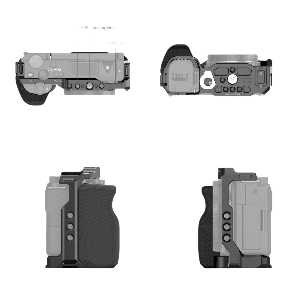 Camera Cage with Grip for Sony ZV-E10