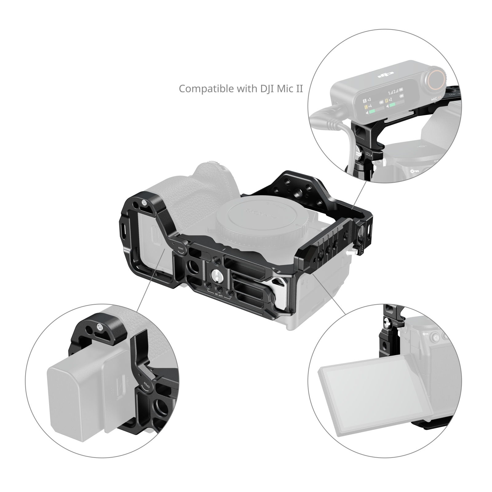 Full Camera Cage for Sony A7 V / A7R V / A7 IV / A7S III / A1 / A7R IV