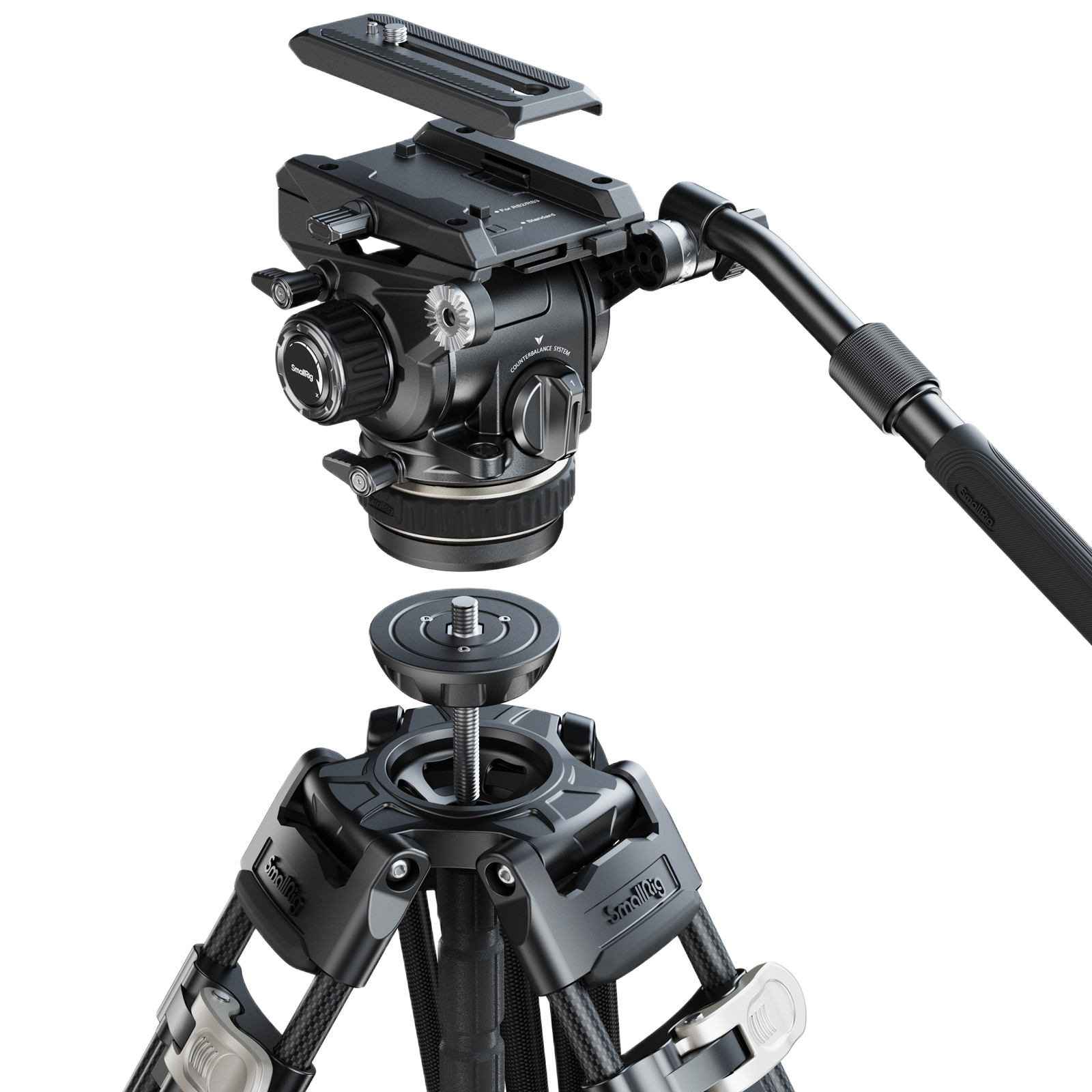 Heavy-Duty Carbon Fiber Tripod Kit AD-120 4463