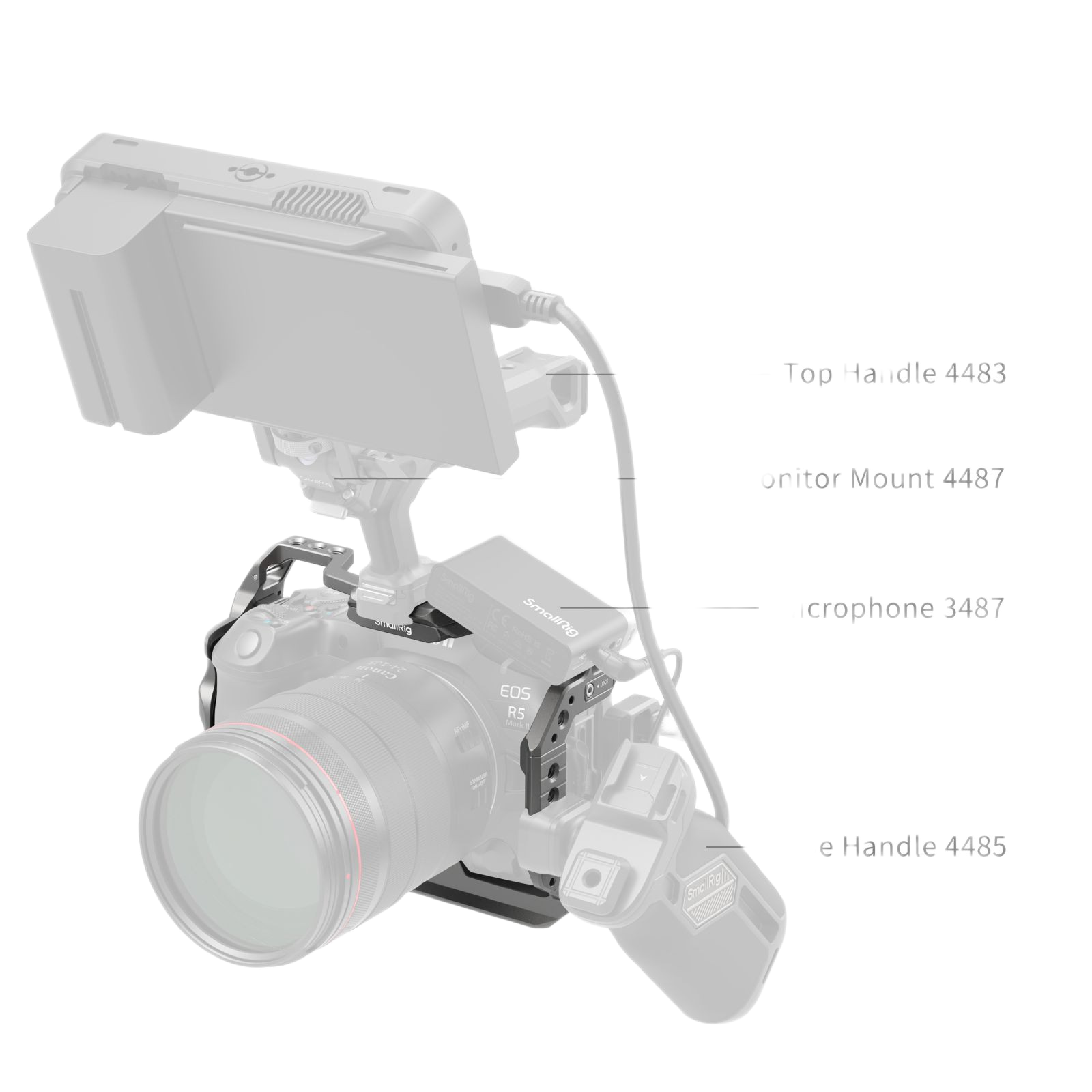 HawkLock Quick Release Cage for Canon EOS R5 Mark II 4977