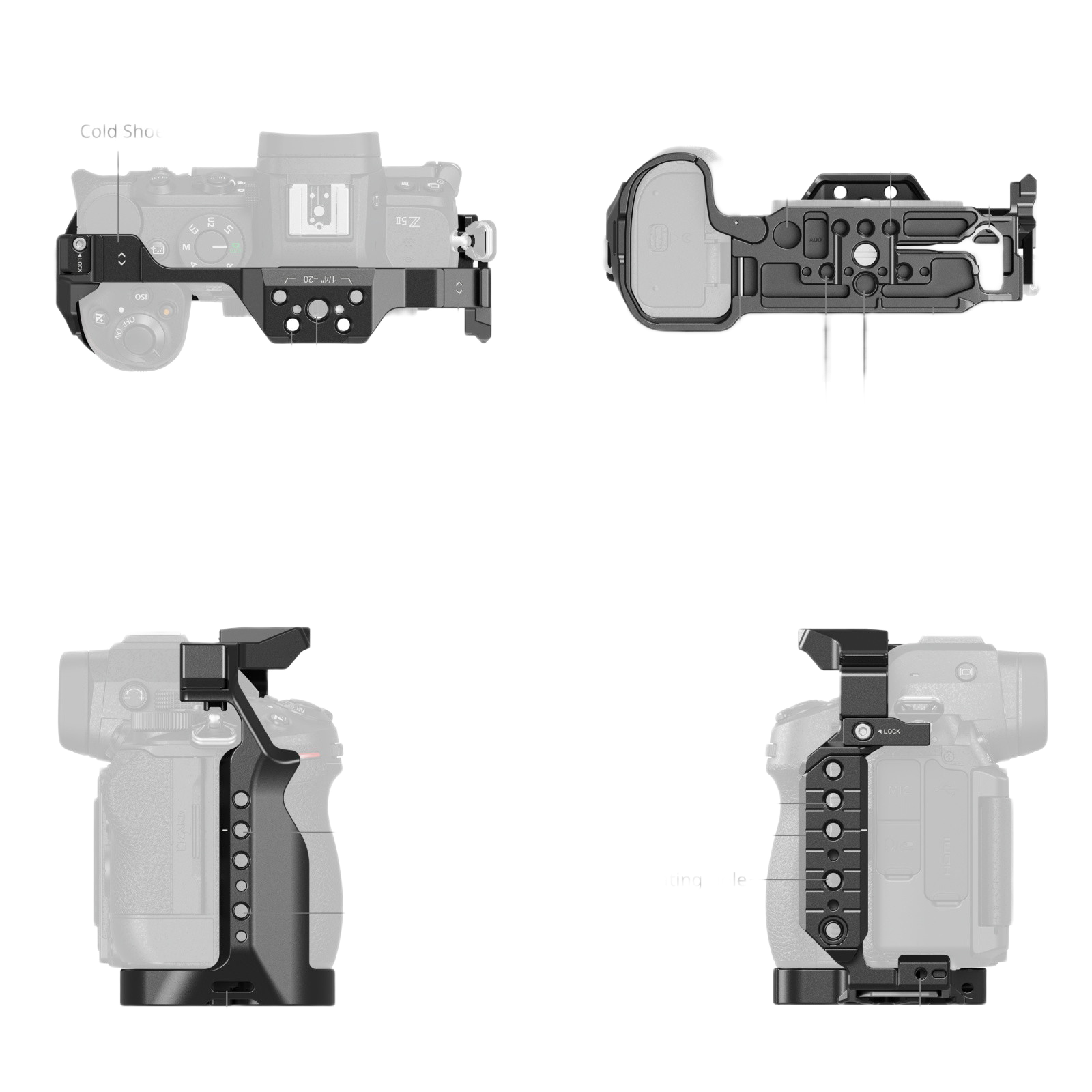 Cage for Nikon Z5 / Z5II / Z6 / Z6II / Z7 / Z7II 5257