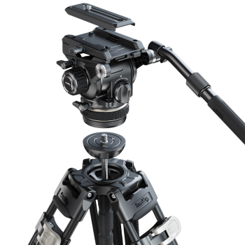 Heavy-Duty Carbon Fiber Tripod Kit AD-120 4463