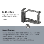 HawkLock Quick Release Cage Kit for Sony ZV-E10 II